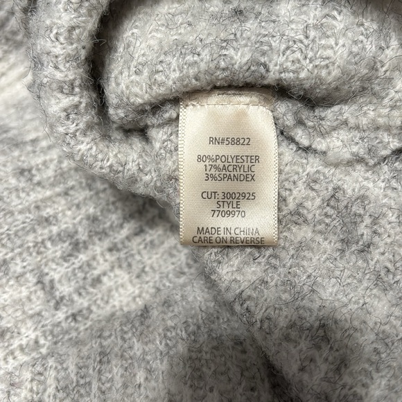 Max Studio Gray Cowl Neck Sweater, Size X-Small - Picture 4 of 4